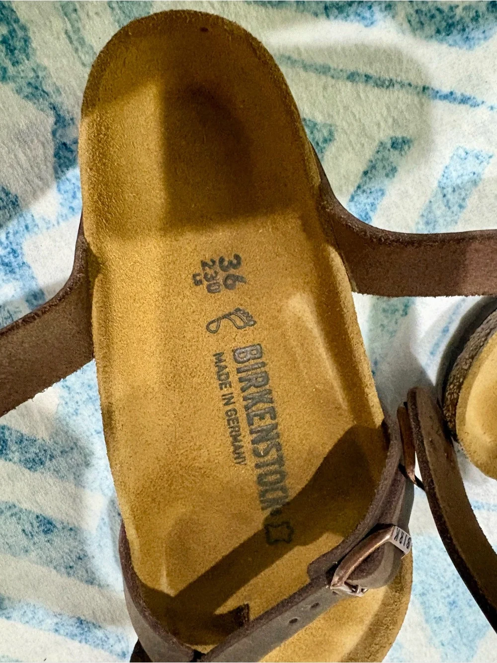 Birkenstock Kids Brown Suede Strappy Sandals
